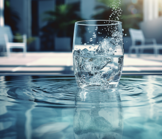 agua para hidratação profunda